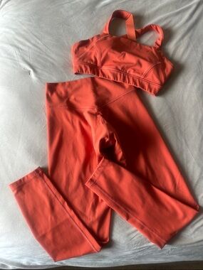Orange Active Set - Sports Bra & Leggings